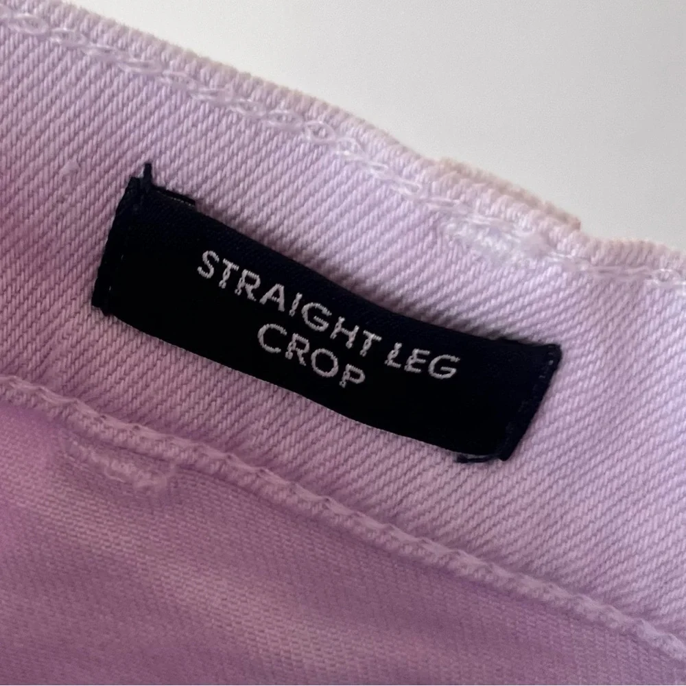 J. Crew Straight Leg Misty Orchid Purple Utility Crop Straight Leg Jeans 24